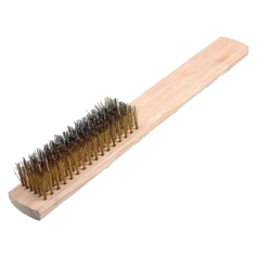 BRASS BRUSH WITH WOOD HANDLE 木柄铜丝刷 206
