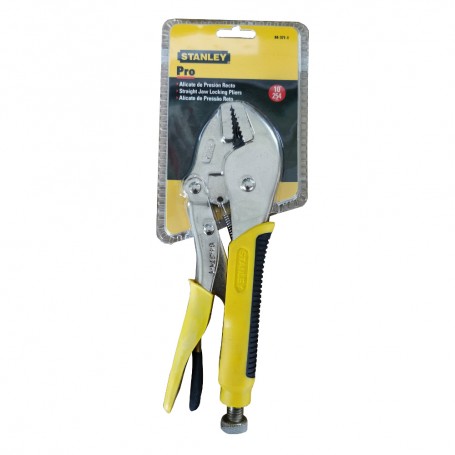 STANLEY LOCKING PLIER BI-MATERIAL - STRAIGHT JAW 10" 84-371