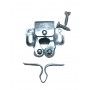 CABINET DOUBLE ROLLER CATCH (SPRING HOCK)