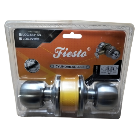 FIESTO HEAVY DUTY CYLINDER LOCK SET LOC-229SS