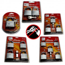 FIESTO SECURITY ANTI-CUT PAD LOCK SET 50mm