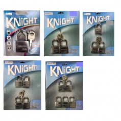 KNIGHT KEY ALIKE PAD LOCK SET 50mm