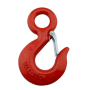 MILL STEEL HOOK WITH SAFETY LATCH - RED 320A