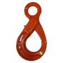 GR80 ALLOY SWIVEL EYE SELF LOCKING HOOK (SLE TYPE) - ORANGE