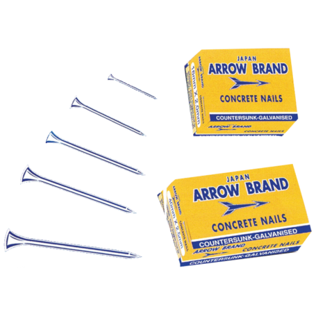 ARROW CONCRETE NAIL - WHITE