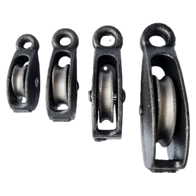 SINGLE CAST IRON STEEL PULLEY BLOCK 单黑力罗