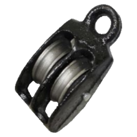 DOUBLE CAST IRON STEEL PULLEY BLOCK 双黑力罗
