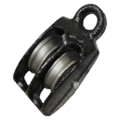 DOUBLE CAST IRON STEEL PULLEY BLOCK 双黑力罗