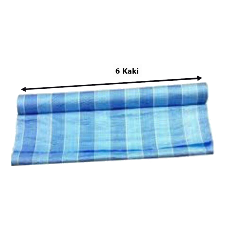 BLUE & WHITE CANVAS (6FT X 12Y)