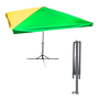 MY SQUARE UMBRELLA C/W STAND (Made in Malaysia) 10.5KG 8'
