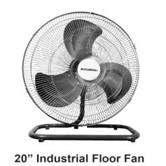 BOSSMAN HEARY DUTY HIGH VELOCITY INDUSTRIAL FLOOR FAN - SWIVEL BF220-20"