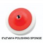 PS-128R WHITE POLISHING SPONGE 5" X 2"