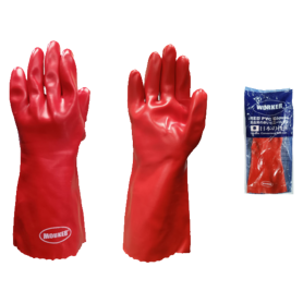WORKER PVC RUBBER GLOVES 350MM-LARGE (WRG35-L 14")