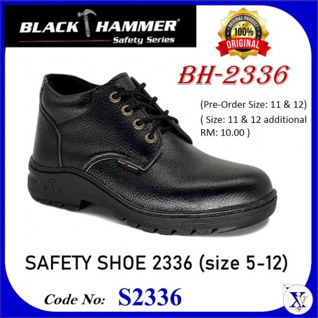 BLACK HAMMER SAFETY SHOES - ANKLE CUT 2000 SERIES BH-2336