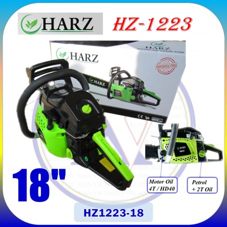HARZ 58CC GASOLINE PETROL CHAINSAW HZ-1223 (18")
