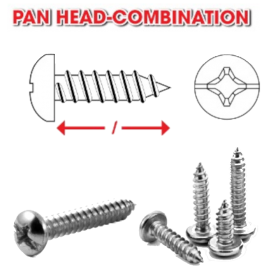 PAN HEAD SELF TAPPING SCREW (Price per 1box)