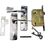 FUDA CHROME MORTISE LOCK 2-LEVEL FD2825
