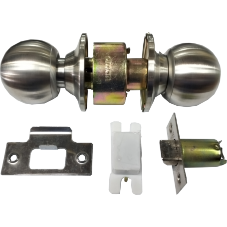 AMAN ROUND DOOR LOCK - KNOB LOCKS PASSAGE 3873SS