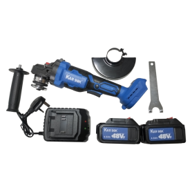 KAR98K 48VF/4.0Ah 125mm/16mm CORDLESS ANGLE GRINDER WITH 2pc 4.0Ah Battery & Chargers (CAG-7820 - 5