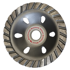 BADAK TURBO DIAMOND CUP WHEEL SILVER 4" 100mm