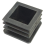 BLACK PVC SQUARE CAP - IN