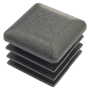 BLACK PVC SQUARE CAP - IN