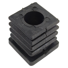 BLACK PVC SQUARE CAP C/W NUT - IN