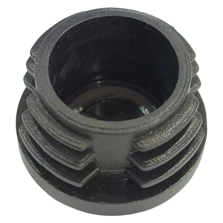 BLACK PVC ROUND CAP - IN