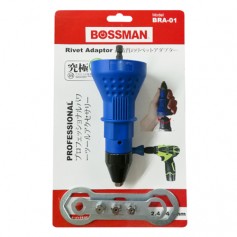 BOSSMAN RIVET ADAPTOR WITH 2pcs WRENCH