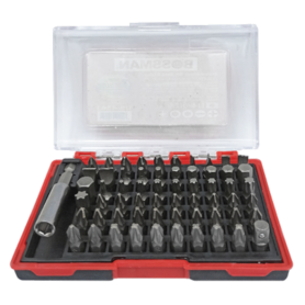 BOSSMAN SCREWDRIVER BIT SOCKET SET (PH, SL, HEX, TORX, PZ) 61 PCS
