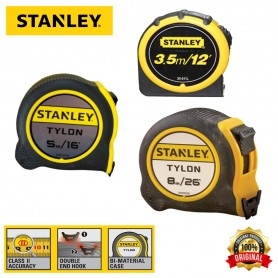 STANLEY MEASURING TAPE - TYLON-PVC (100% ORIGINAL) (30-611L 3.5M, 37-191 5.0M, 37-192 8.0M)