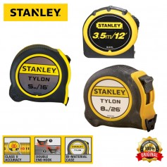 STANLEY MEASURING TAPE - TYLON-PVC (100% ORIGINAL) (30-611L 3.5M, 37-191 5.0M, 37-192 8.0M)