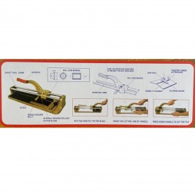 GCE DOUBLE RAIL TILE CUTTER MACHINE - ALUMINIUM BASE (DR-450 ~ 18