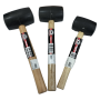 RUBBER MALLET HAMMER C/W WOOD HANDLE ( 树胶锤) (16OZ 24OZ 32OZ)