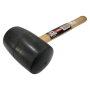 RUBBER MALLET HAMMER C/W WOOD HANDLE ( 树胶锤) (16OZ 24OZ 32OZ)