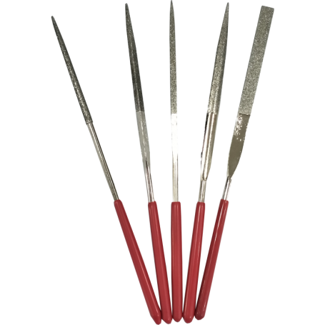 (140mm X 3mm) DIAMOND FILE SET  (5PCS)