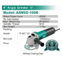 DCA ANGLE GRINDER 100mm x 850W 13000min - 1.7kg (ASM05-100B)